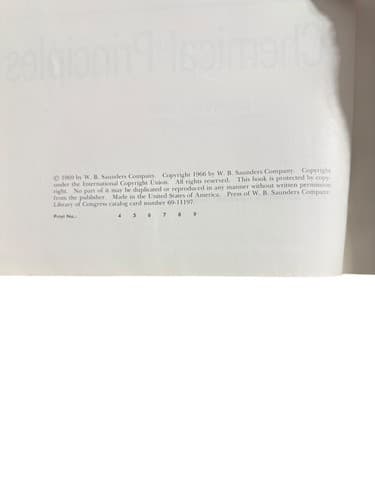 Chemical Principles By Masterton & Slowinski (1969, Hardback) - Thumbnail 5