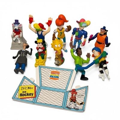 Burger King Kids Club Toys Lot Vintage 1990s Simpsons Disney Figures Game - Image 1