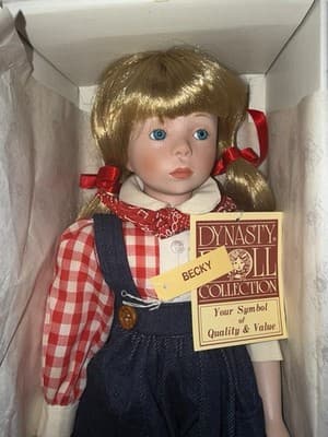 Never Taken Out Of The Box Vintage Dynasty Collection Doll Becky Farm Girl - Thumbnail 2