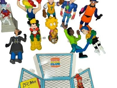 Burger King Kids Club Toys Lot Vintage 1990s Simpsons Disney Figures Game - Thumbnail 4