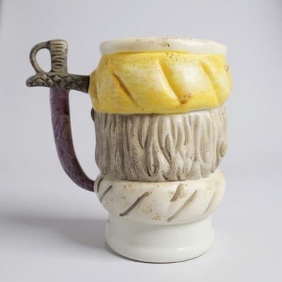 Vintage Captain’s Galley Pirate Head Ceramic Mug Sword Handle Collectible - Thumbnail 4