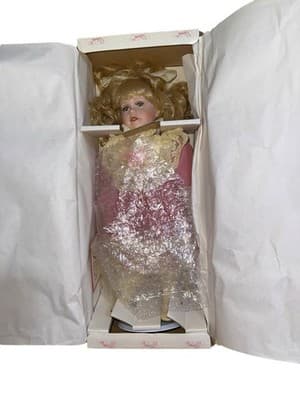 Never Out Of Box Design Debut Porcelain Doll KIRSTEN 17in With Paperwork - Image 1