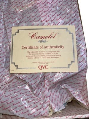 Authentic 23” Camelot Doll Never Taken Out Of Box Mint Condition - Thumbnail 4