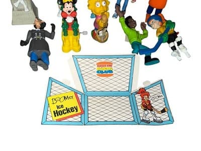 Burger King Kids Club Toys Lot Vintage 1990s Simpsons Disney Figures Game - Thumbnail 5