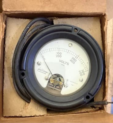 Vintage Phaostron Ruggedized AC Voltmeter Gauge 310-04410 1969 Burton Instrument - Image 1