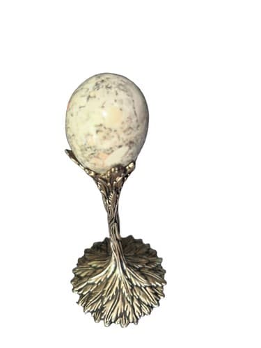 Unique Grey Goose Martini Glass Stem with Decorative Egg in Place of Glass - Thumbnail 2
