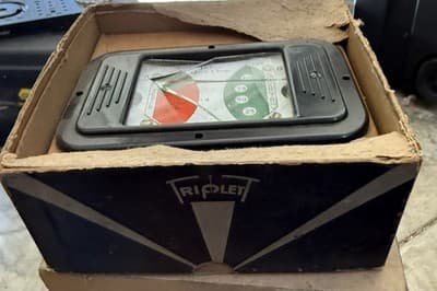 Vintage Triplett EC Instr Co Deluxe Battery Tester Gauge Bluffton Ohio - Thumbnail 4
