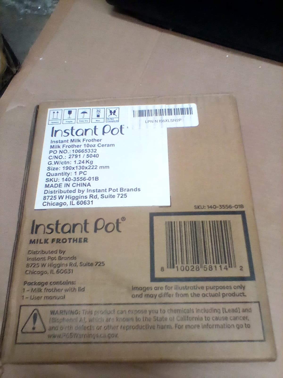 Instant Pot Milk Frother 10oz Ceramic - Thumbnail 2