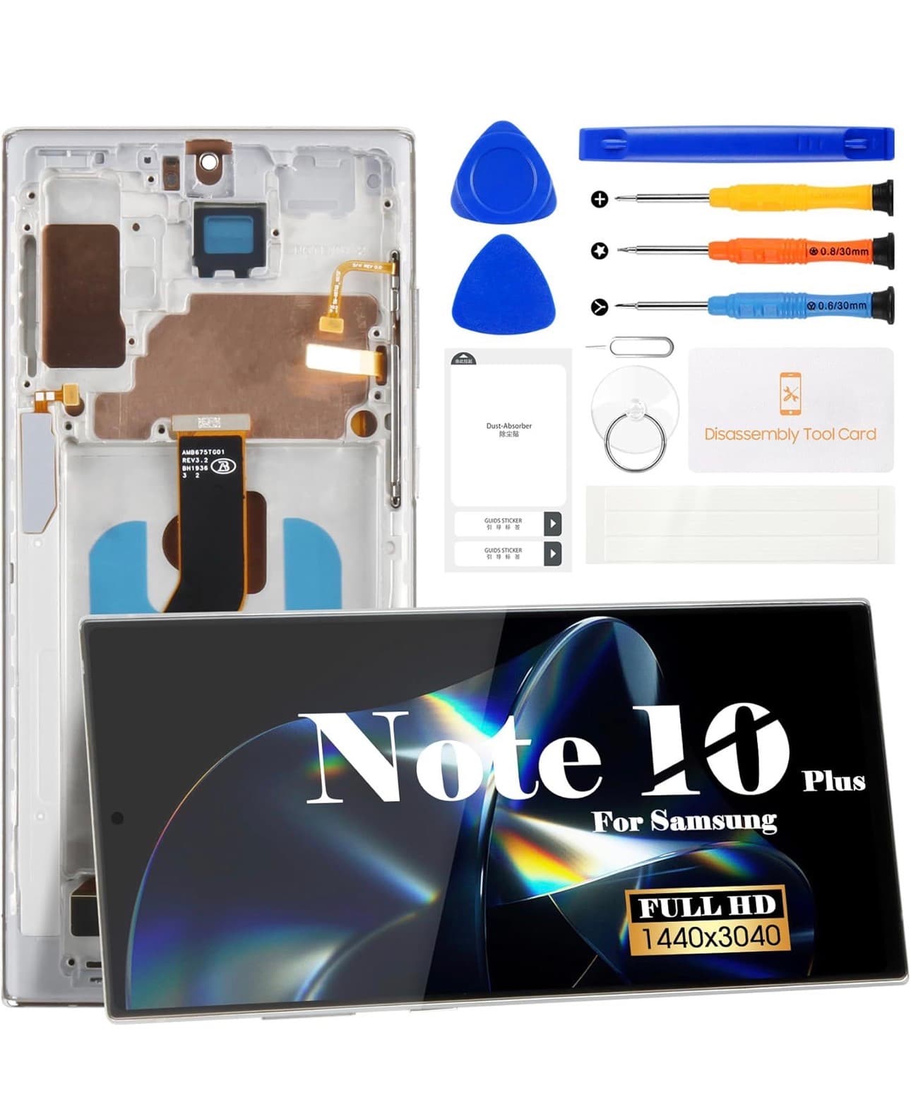 SRJTEK Samsung Note 10 Plus Screen Replacement Kit - Image 1