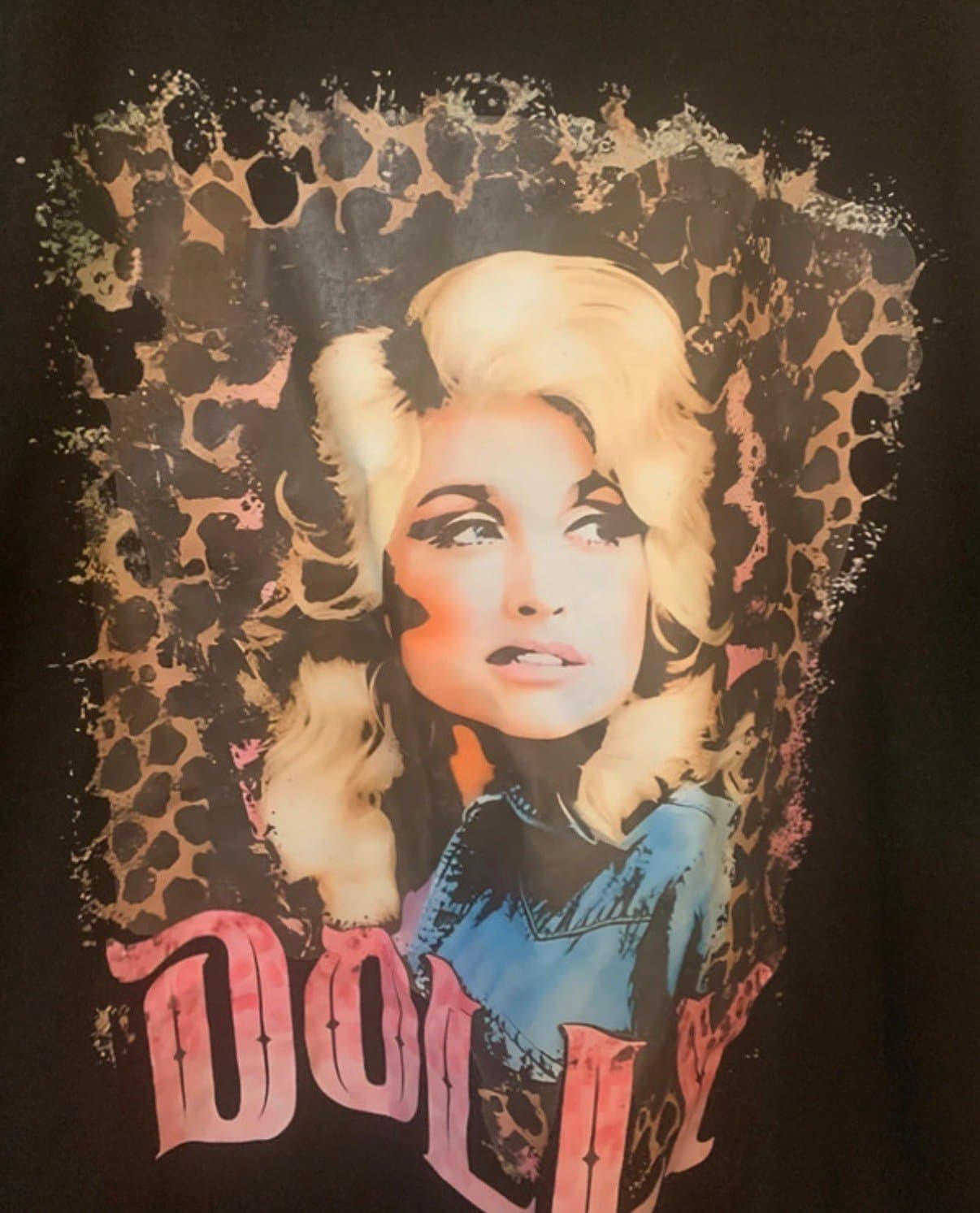 Dolly Parton Tee in Black Unisex Size 3XL NEW - Thumbnail 2