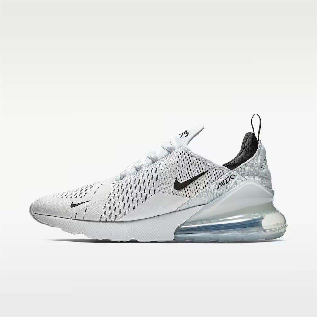 Nike Air Max 270 Sneakers Womens US 9 White/Black Running Walking Air Unit - Thumbnail 4