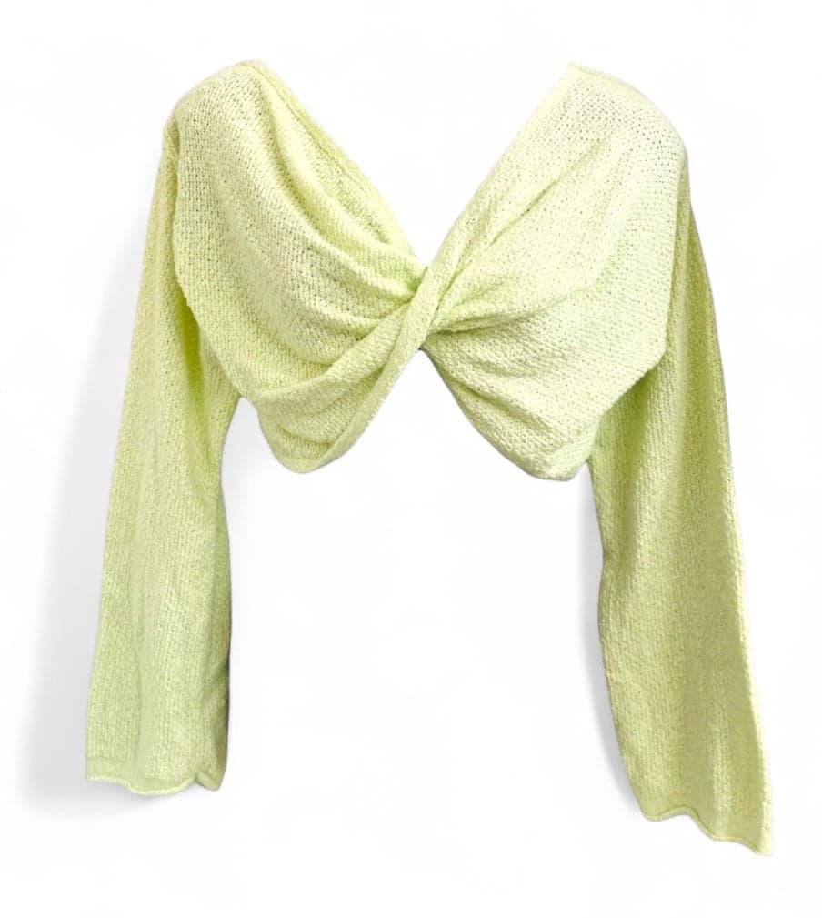 ✨Urban Outfitters Cropped Laney Twist Top Size Small - Thumbnail 2