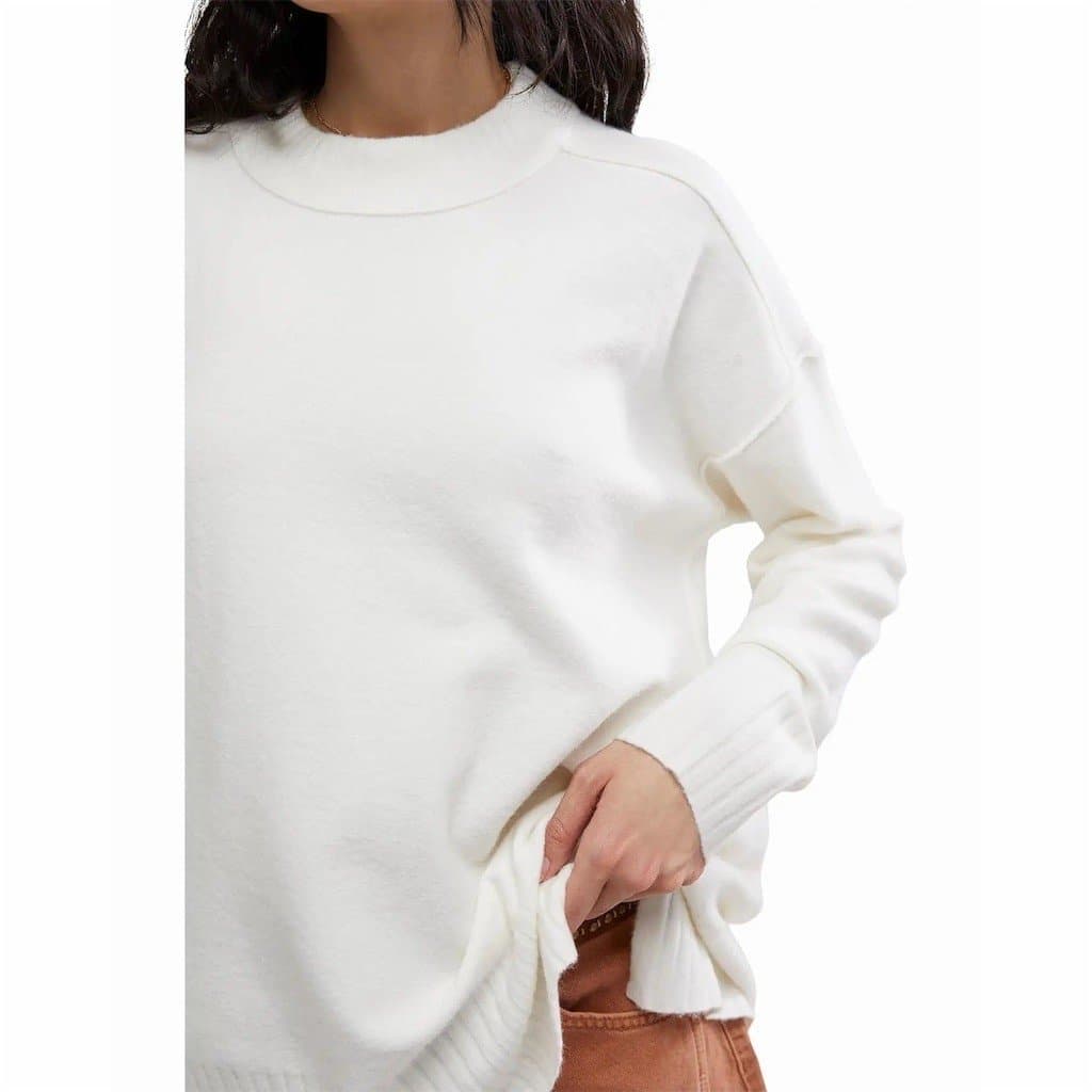 Free People FP Movement Phoebe Pullover Sweater Womens M White Oversized - Thumbnail 3