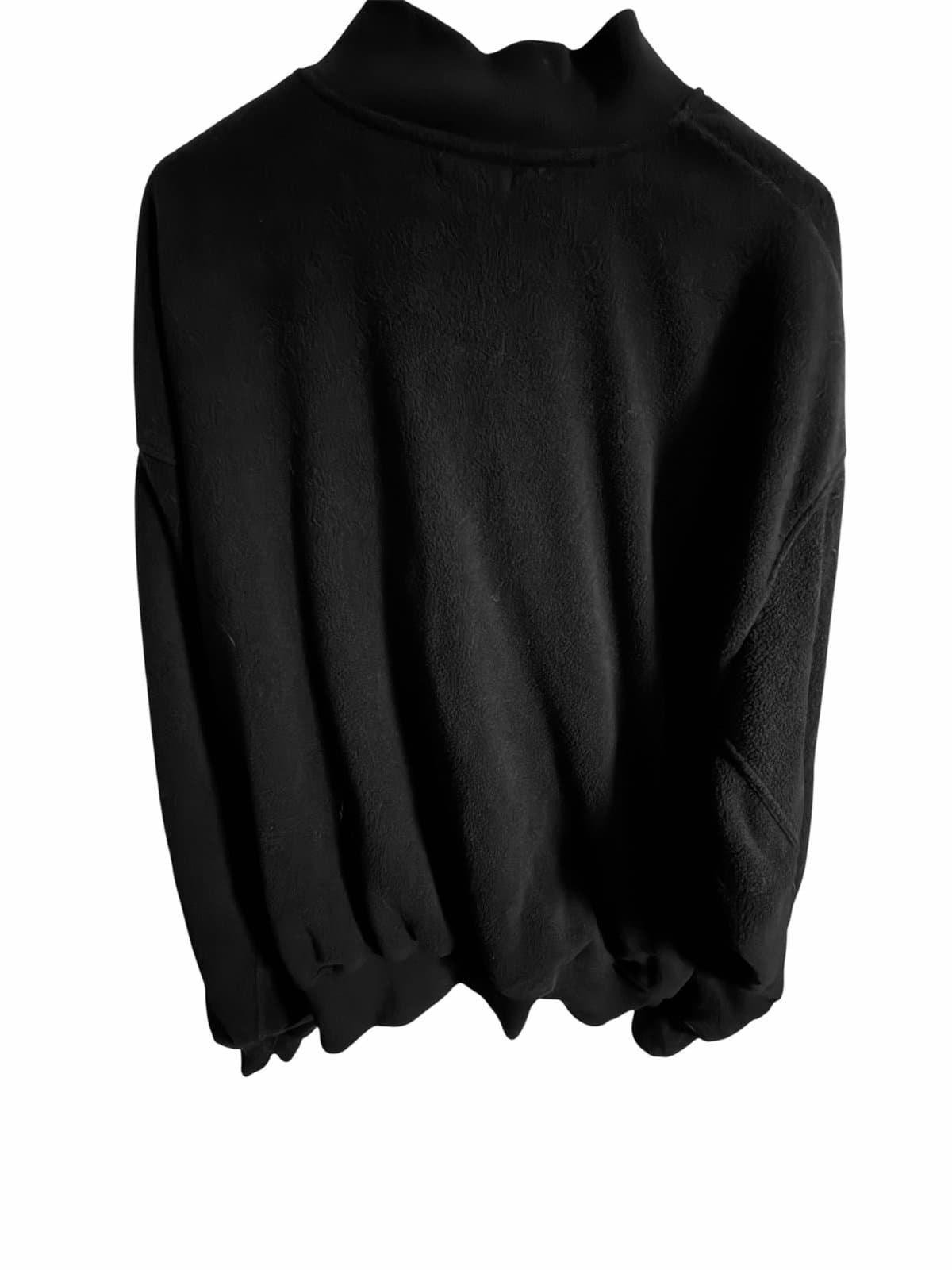 SKIMS Fleece Bomber Jacket in Black Onyx Size Large - Thumbnail 4