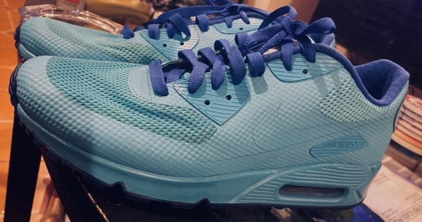 NikeID Custom Blue Nike Air Max Sneakers Woman’s Size 10 - Thumbnail 4