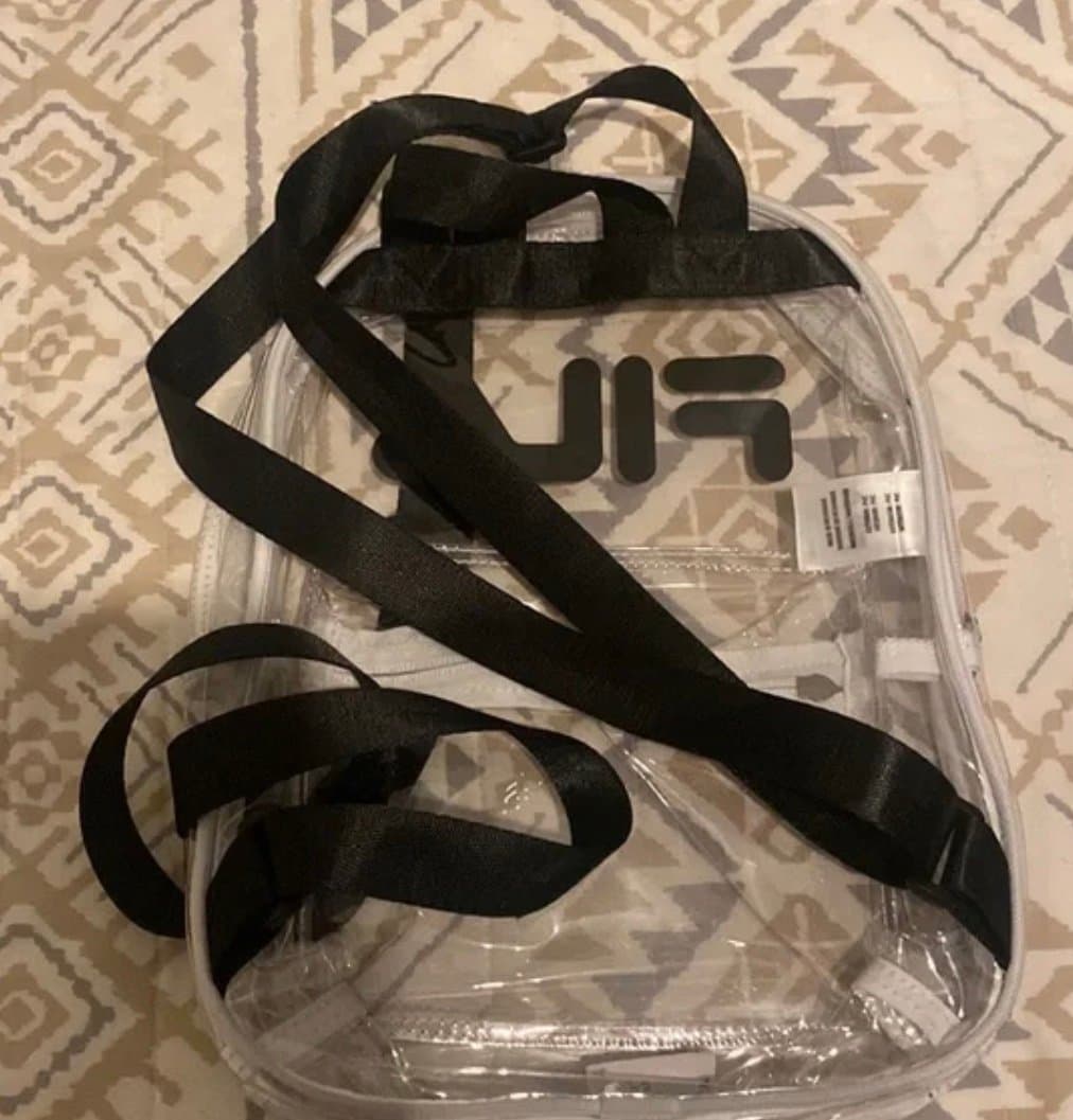 FILA Mini Clear Backpack w/ White Trim - Thumbnail 2