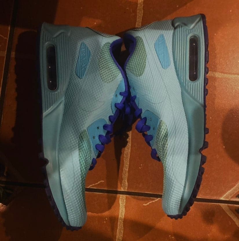 NikeID Custom Blue Nike Air Max Sneakers Woman’s Size 10 - Thumbnail 2