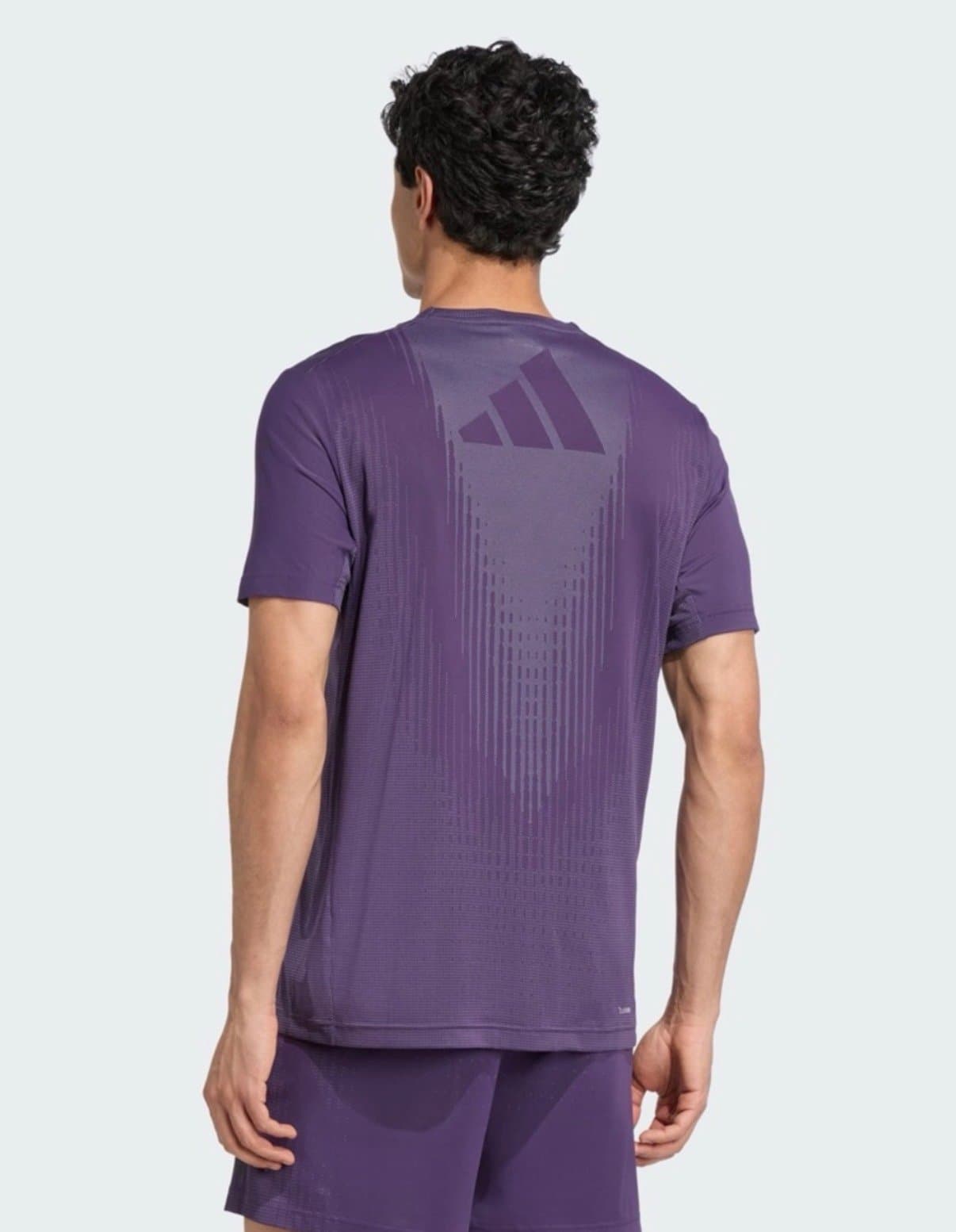 Adidas Men's Airchill Training Tee in Aurora - Thumbnail 2