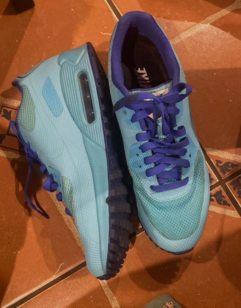 NikeID Custom Blue Nike Air Max Sneakers Woman’s Size 10 - Thumbnail 3