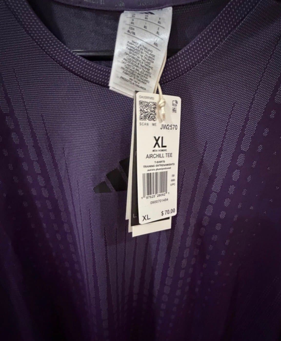 Adidas Men's Airchill Training Tee in Aurora - Thumbnail 6