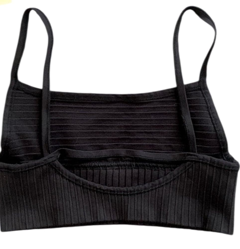 Black Ribbed Bralette by Out From Under x Urban Outfitters Size XS/S - Thumbnail 4