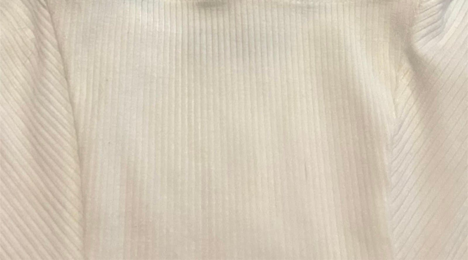 Naked Wardrobe Ribbed Square Neck Cropped Tank in White Size Medium - Thumbnail 2