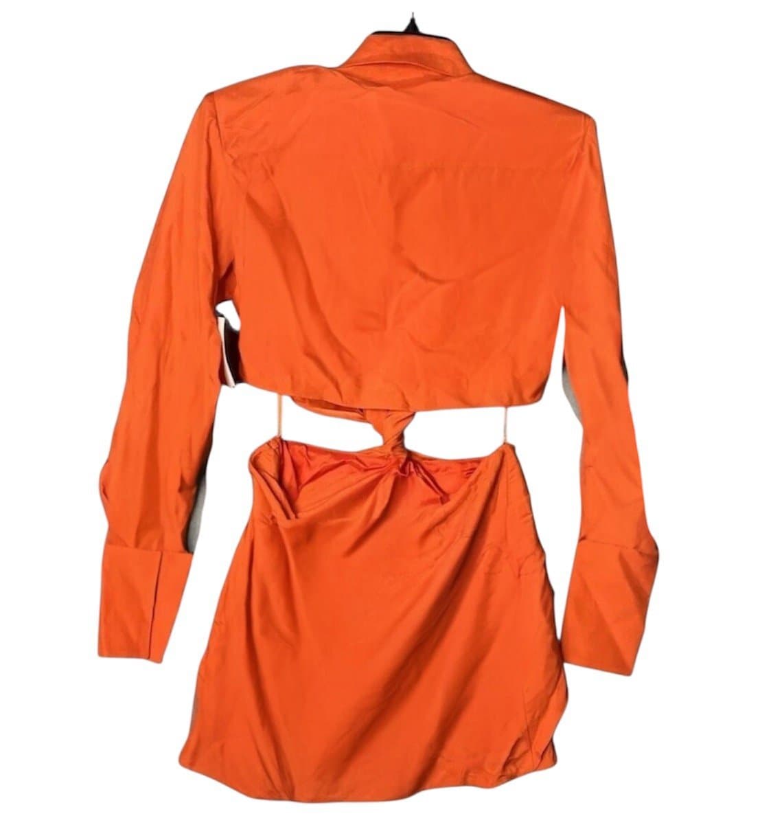 GAUGE81 Cutout Dress in Orange 100% Silk Size M NWT - Thumbnail 5
