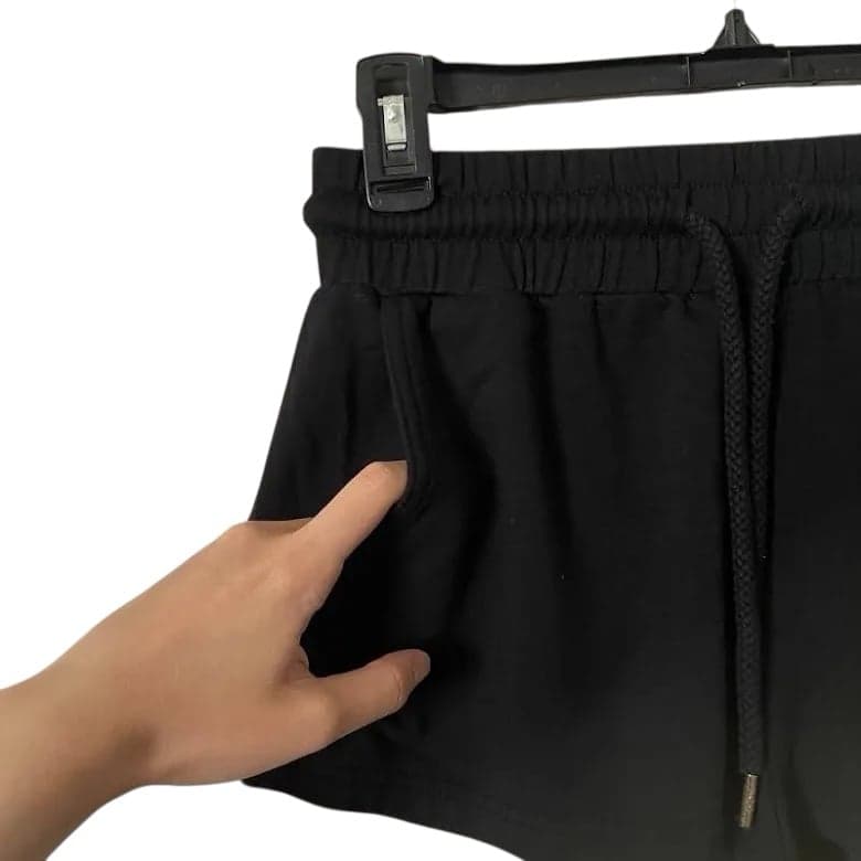 Roxy Taking It Easy Sweat Shorts in Black Size XL - Thumbnail 2