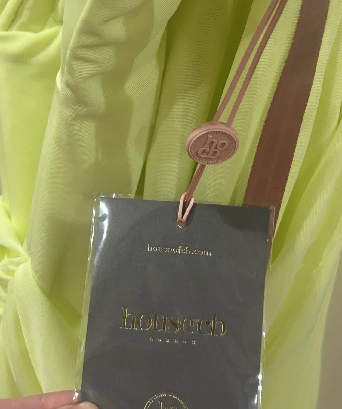 House of CB Clementine Women’s Cut-Out Mini Dress in Lime Yellow Size Small NWT - Thumbnail 5