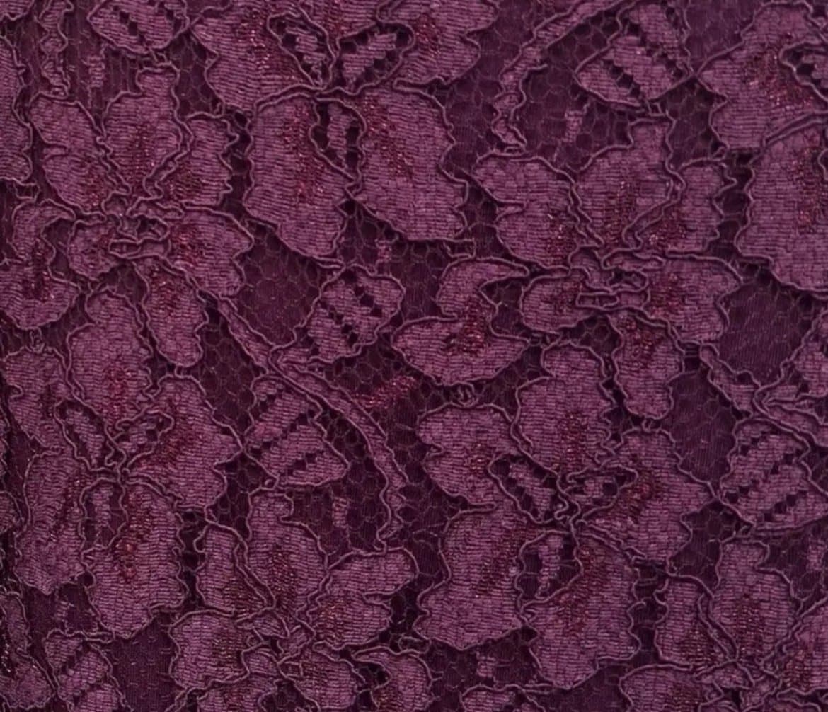 Diane Von Furstenberg DVF Zarita Lace Dress Maroon Size 12 NWT - Thumbnail 4