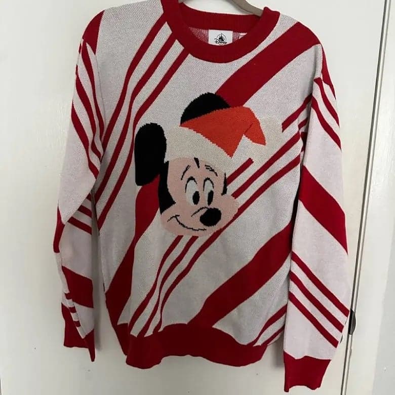 Disney Christmas Mickey Mouse Striped Sweater Size 2XL NWT - Thumbnail 5