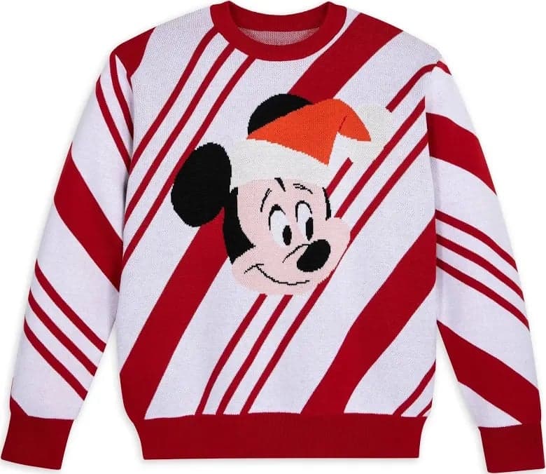 Disney Christmas Mickey Mouse Striped Sweater Size 2XL NWT - Thumbnail 3