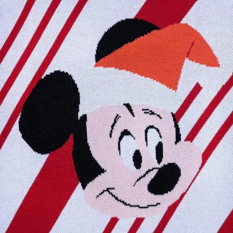 Disney Christmas Mickey Mouse Striped Sweater Size 2XL NWT - Thumbnail 2