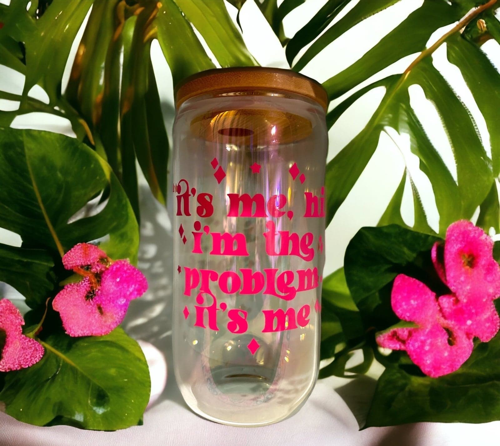 Iridescent Glass Tumbler Taylor Swift Anti-Hero Inspired - Thumbnail 2