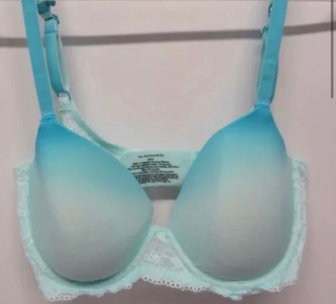 New No Boundries Blue Ombre Wire Free Bra - Thumbnail 2