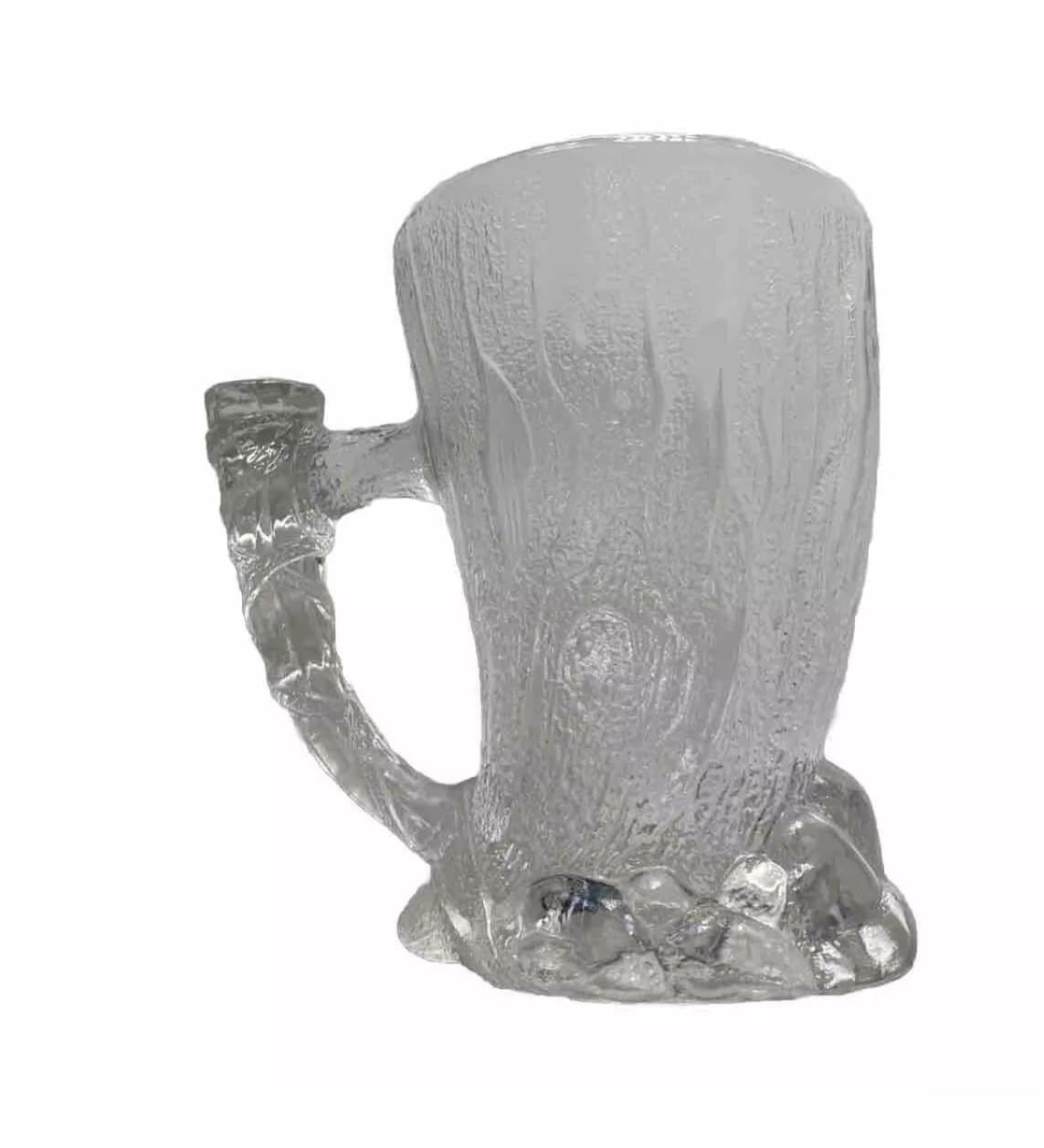 1993 McDonald's RocDonald's Flintstones 3-D Glass Mammoth Mug - Thumbnail 3