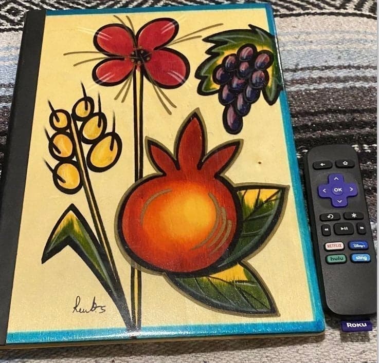 Kakadu Art 100% Custom Piece Office Israeli Art Wooden Note Pad Folder - Thumbnail 2