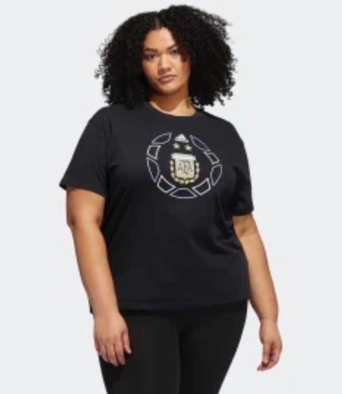 Adidas Black Argentina AFA T-Shirt - Thumbnail 3