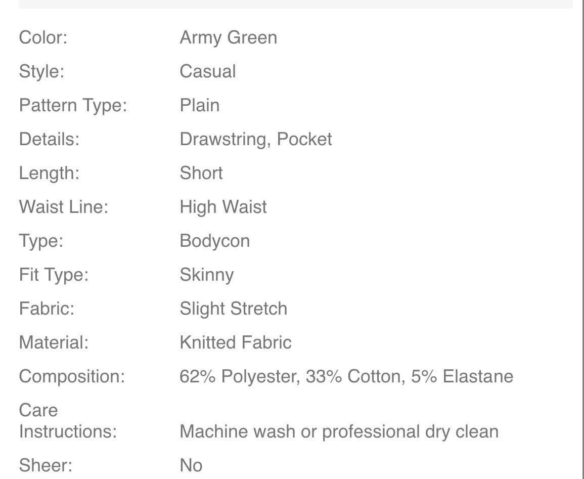 New Olive Green Drawstring Waist Skirt - Thumbnail 2