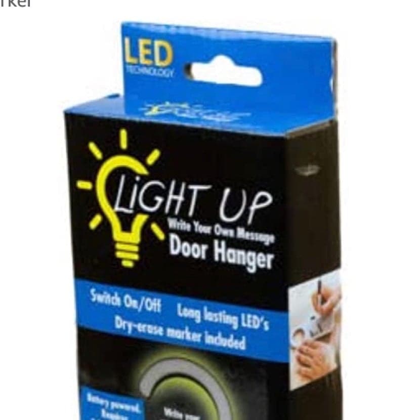 Two Light Up Custom Message Door Hangers - Thumbnail 2