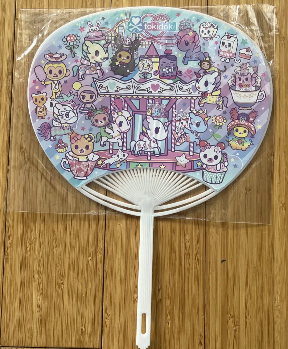 SDCC 2023 Tokidoki Uchiwa Plastic Hand Fan Comic Con Exclusive | Brand New - Thumbnail 3