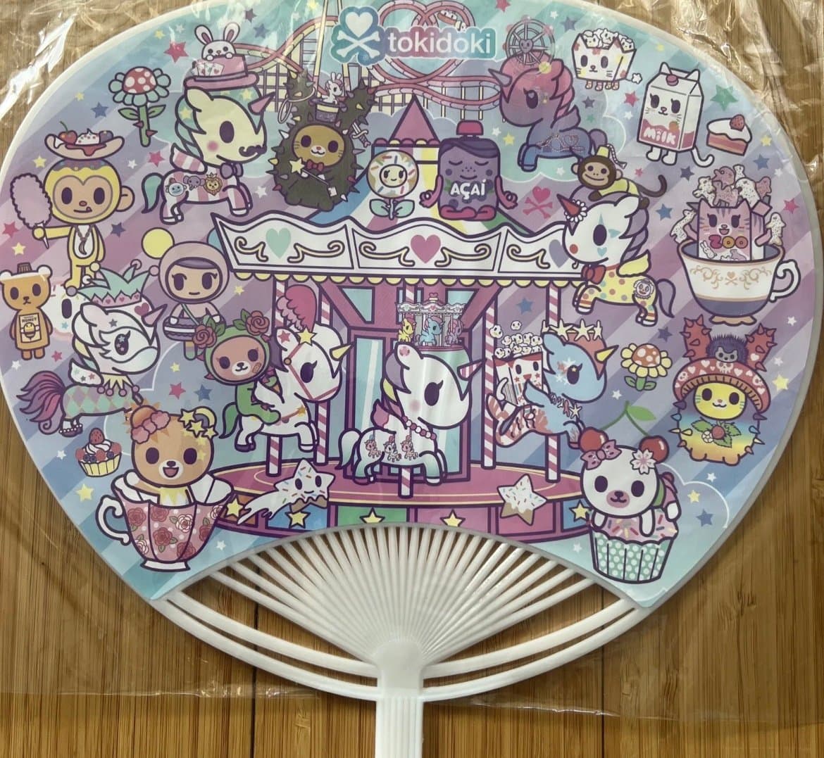 SDCC 2023 Tokidoki Uchiwa Plastic Hand Fan Comic Con Exclusive | Brand New - Thumbnail 4