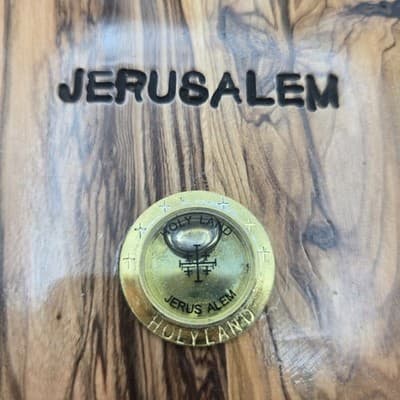 Hand Made Praying Hands Olive Wood King James Bible Holy Land Jerusalem Gift - Thumbnail 5