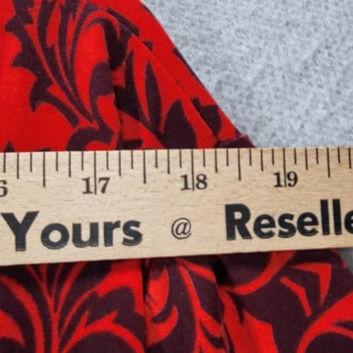 R&B Collection Womens Plus Dress Red Plus 2X Paisley Aztec Brushed Poly Pockets - Thumbnail 15