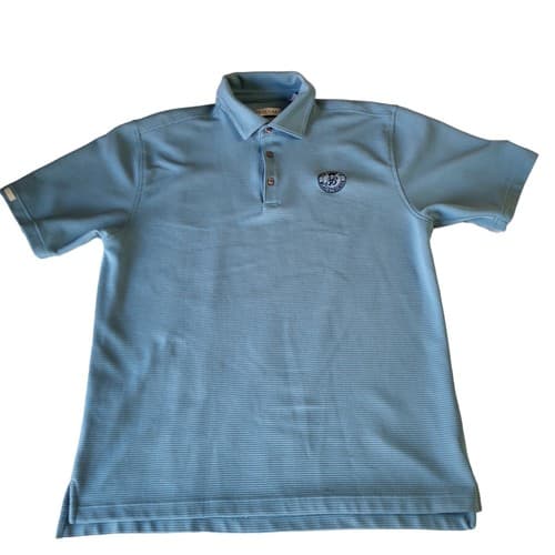 Tehama Club at Blackthorn Mens Golf Shirt Sage Blue L Polyester Hang'em Dry - Thumbnail 12