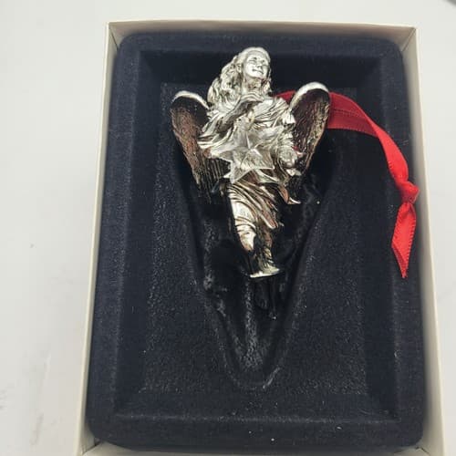Hallmark Christmas Lead Crystal Ornament Angelic Flight 1998 Annvrsy Edition - Thumbnail 6