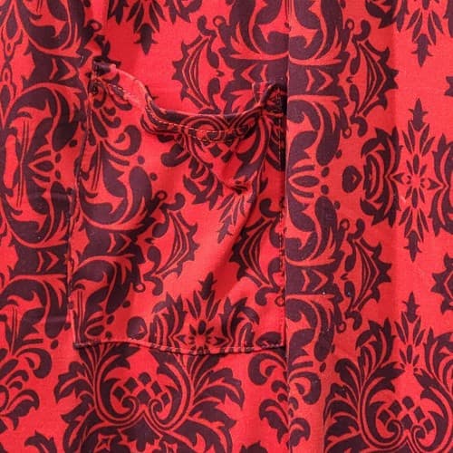 R&B Collection Womens Plus Dress Red Plus 2X Paisley Aztec Brushed Poly Pockets - Thumbnail 10