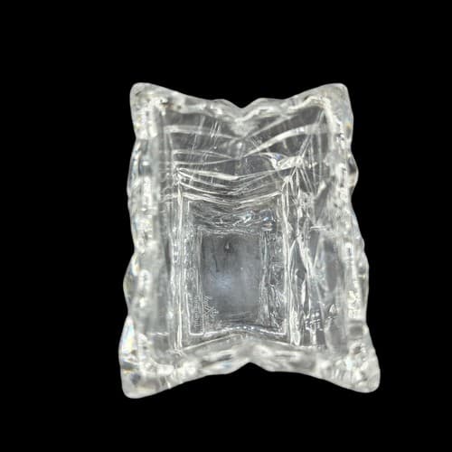 Vintage Rosenthal Small Studio-Line Crystal Paper Bag Glass Vase Germany Signed - Thumbnail 3