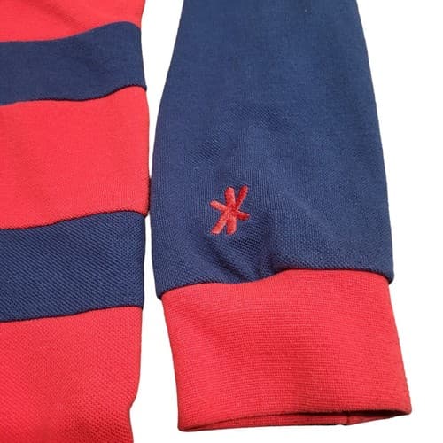 New England Patriots Boys Shirt Red Blue S Hoodie Rugby Logo Cotton Blend - Thumbnail 5