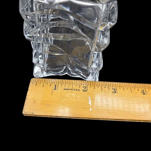 Vintage Rosenthal Small Studio-Line Crystal Paper Bag Glass Vase Germany Signed - Thumbnail 9